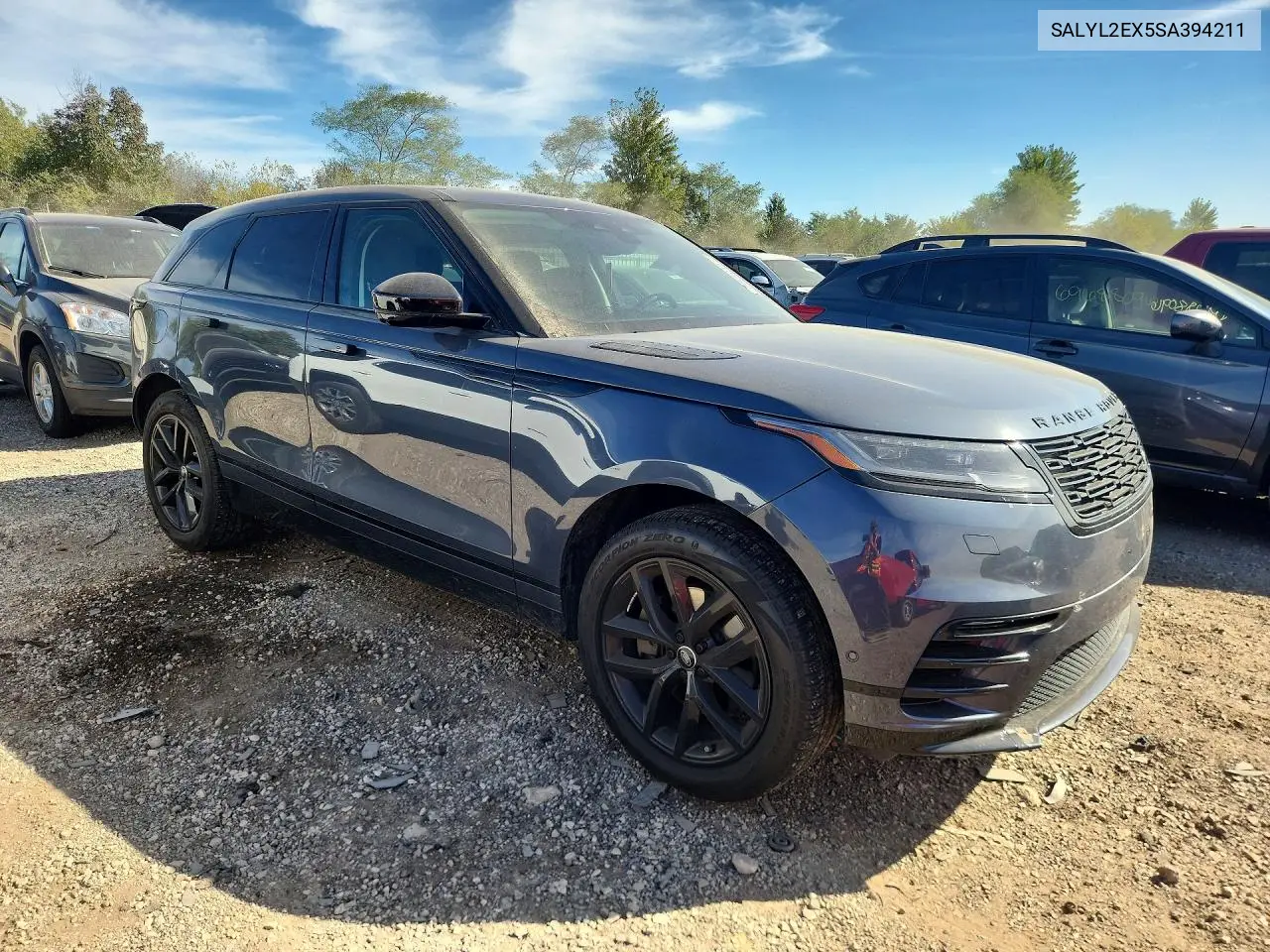 2025 LAND ROVER RANGE ROVER VELAR VIN SALYL2EX5SA394211 — фото 4