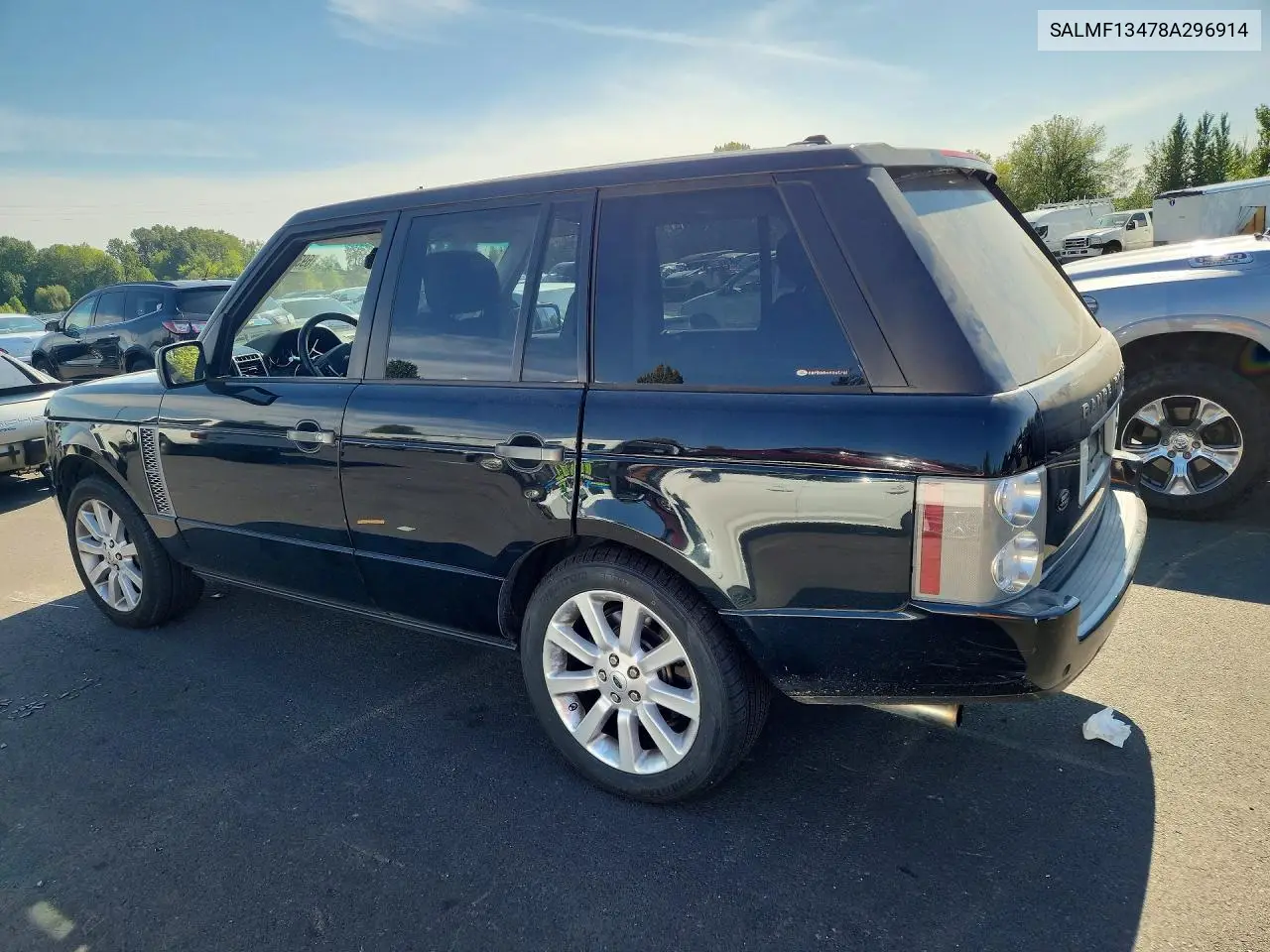 2008 LAND ROVER RANGE ROVER VIN SALMF13478A296914 — фото 2