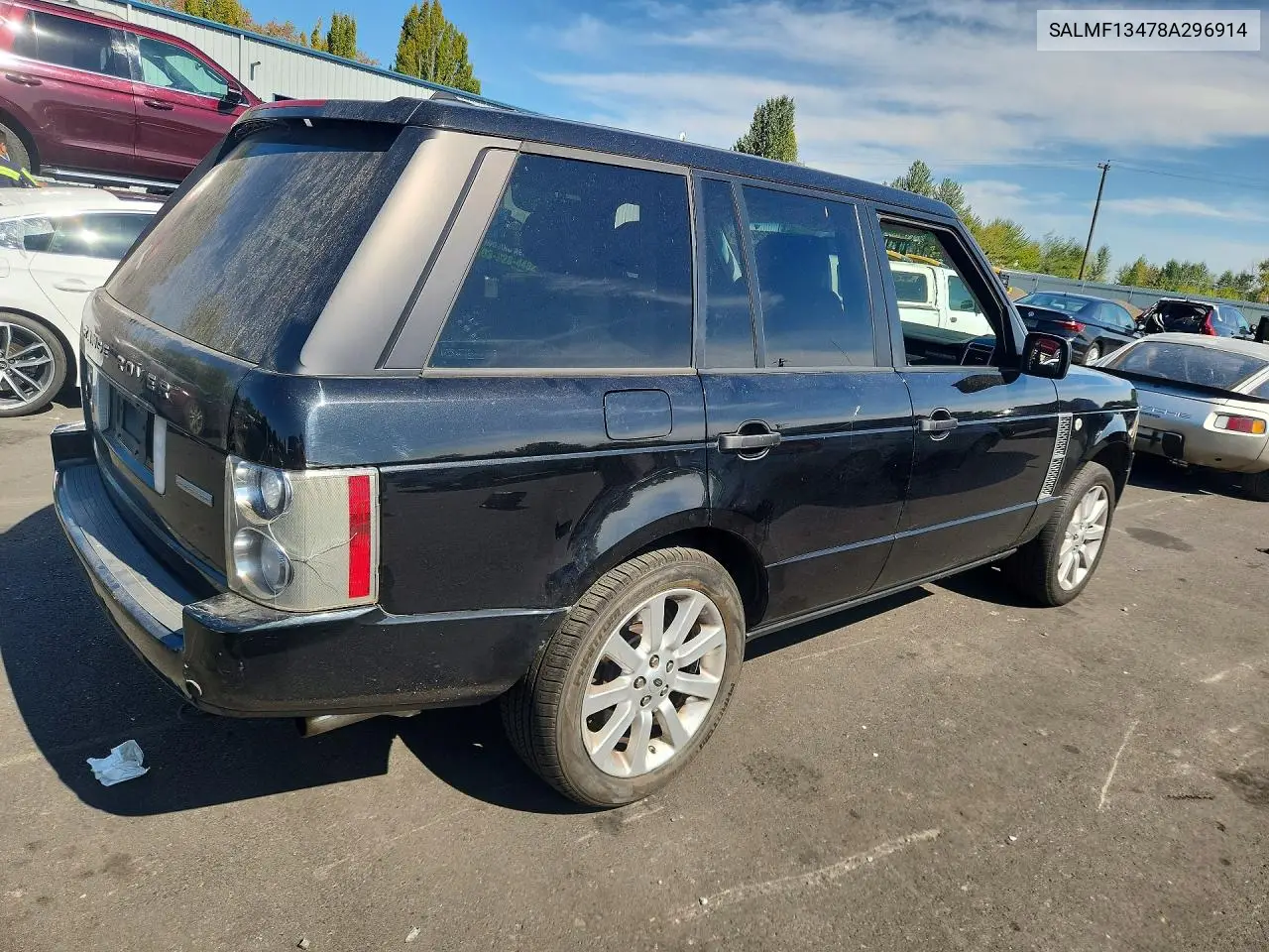 2008 LAND ROVER RANGE ROVER VIN SALMF13478A296914 — фото 3