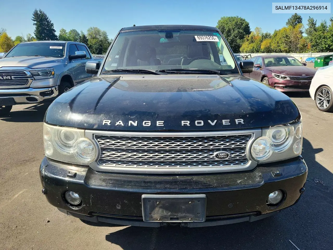 2008 LAND ROVER RANGE ROVER VIN SALMF13478A296914 — фото 5