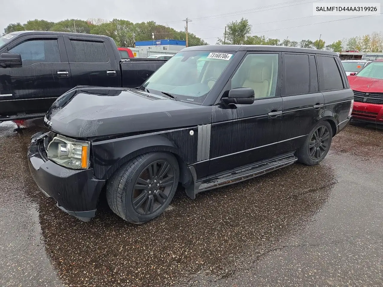 LAND ROVER RANGE ROVER 2010, VIN SALMF1D44AA319926