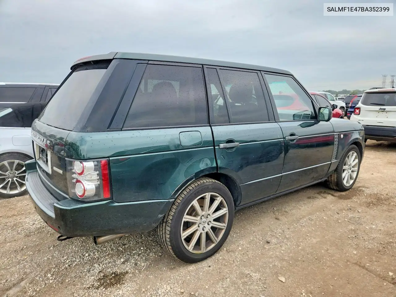 2011 LAND ROVER RANGE ROVER VIN SALMF1E47BA352399 — фото 3