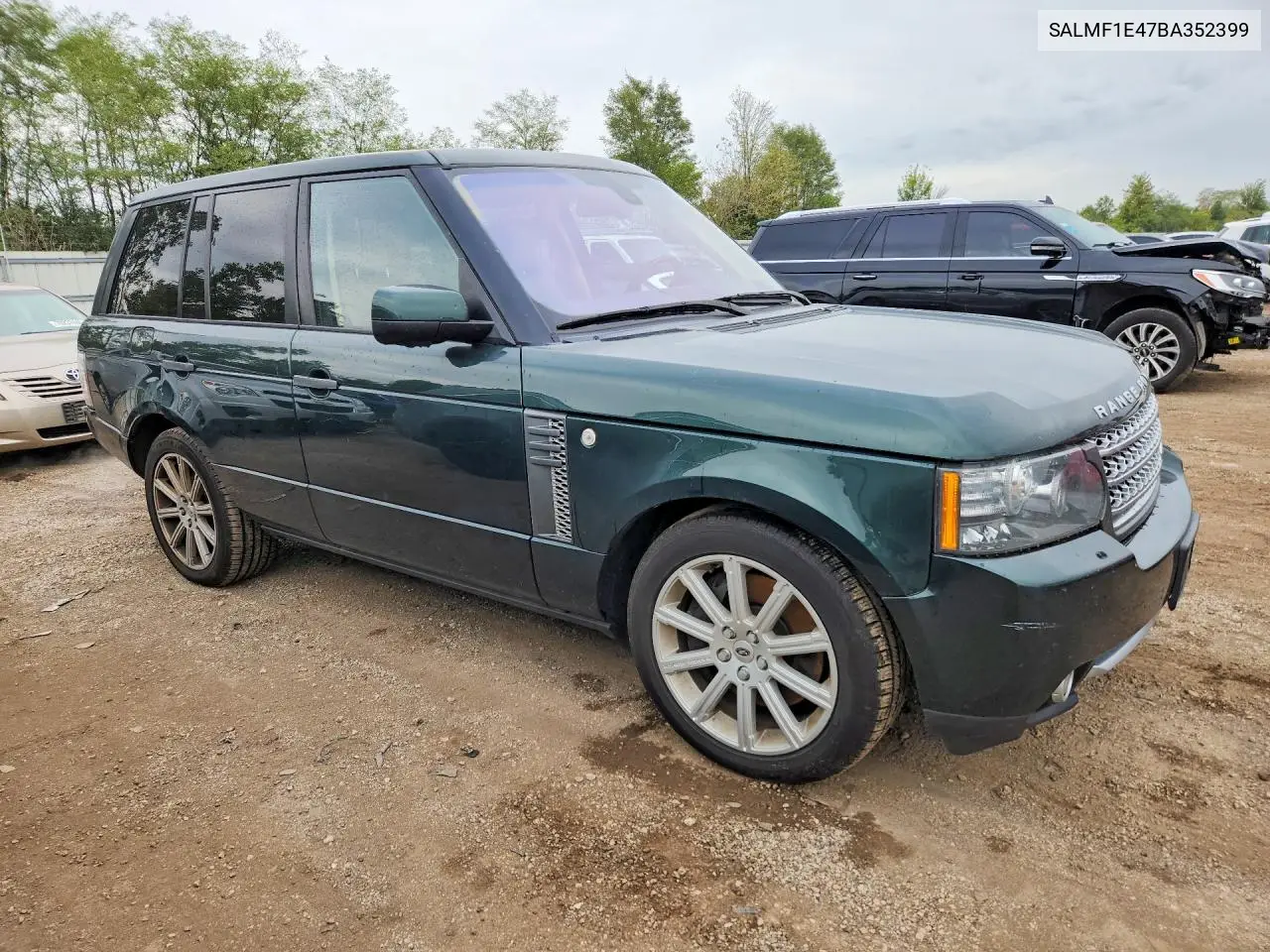 2011 LAND ROVER RANGE ROVER VIN SALMF1E47BA352399 — фото 4
