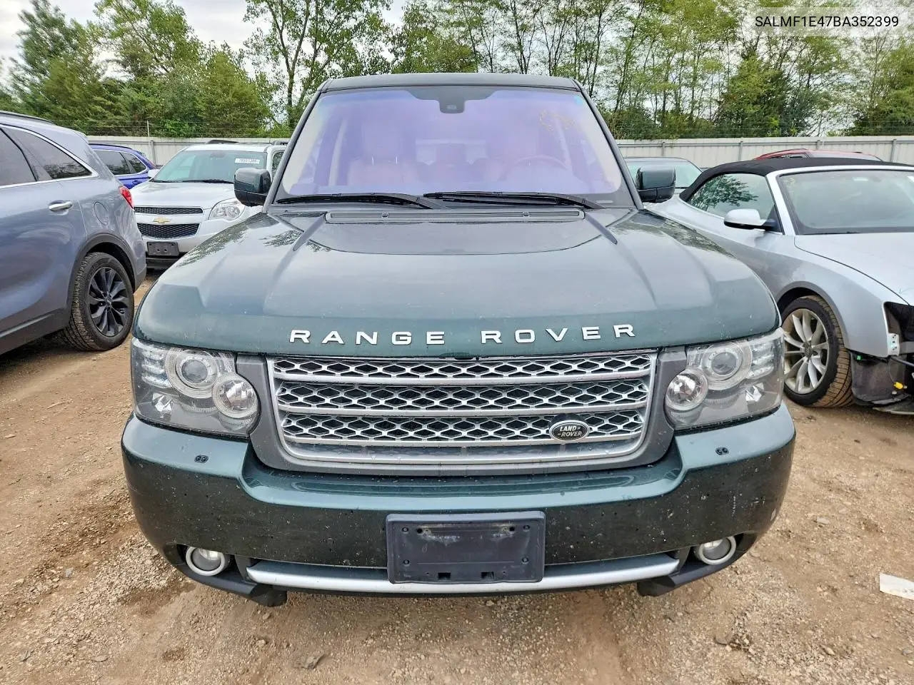 2011 LAND ROVER RANGE ROVER VIN SALMF1E47BA352399 — фото 5