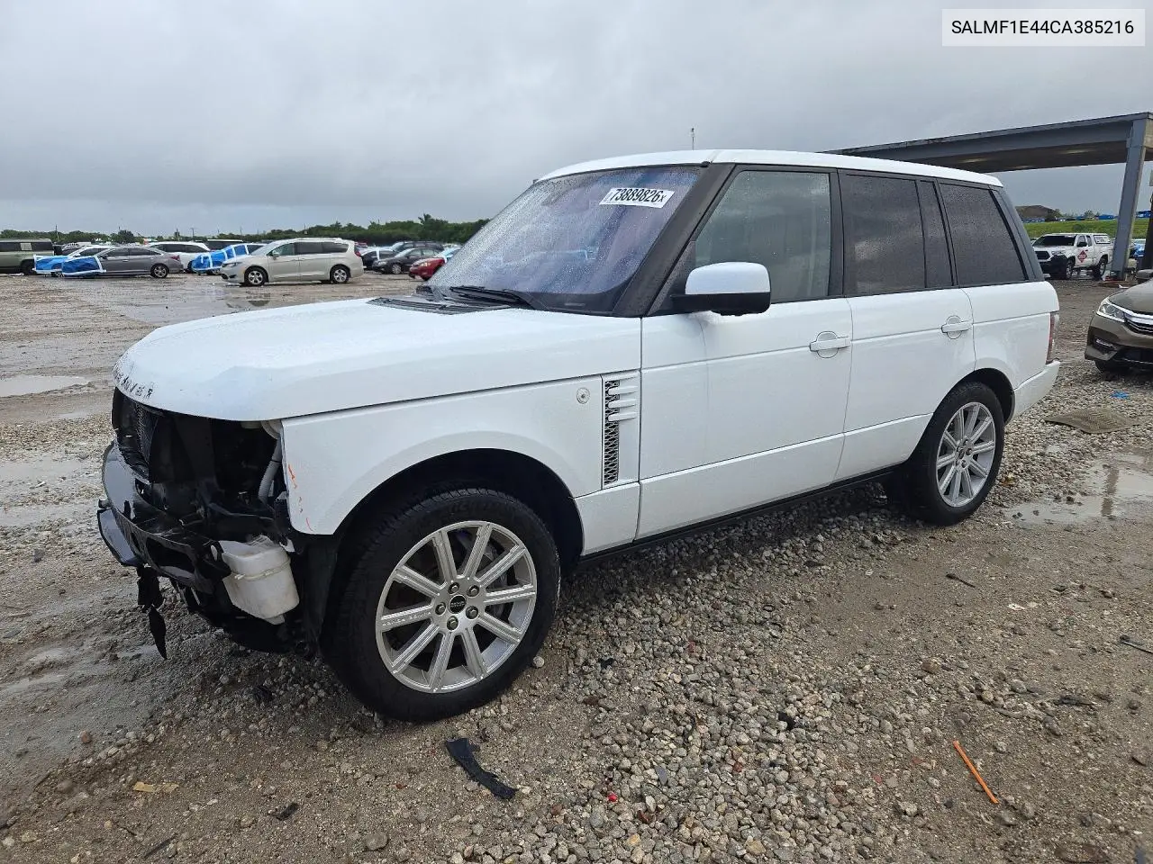 LAND ROVER RANGE ROVER 2012, VIN SALMF1E44CA385216