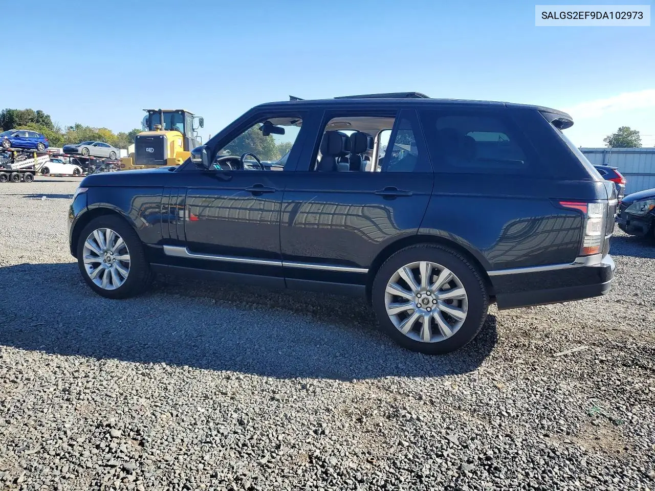 2013 LAND ROVER RANGE ROVER VIN SALGS2EF9DA102973 — фото 2