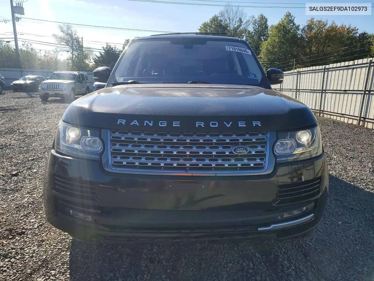 2013 LAND ROVER RANGE ROVER VIN SALGS2EF9DA102973 — фото 5