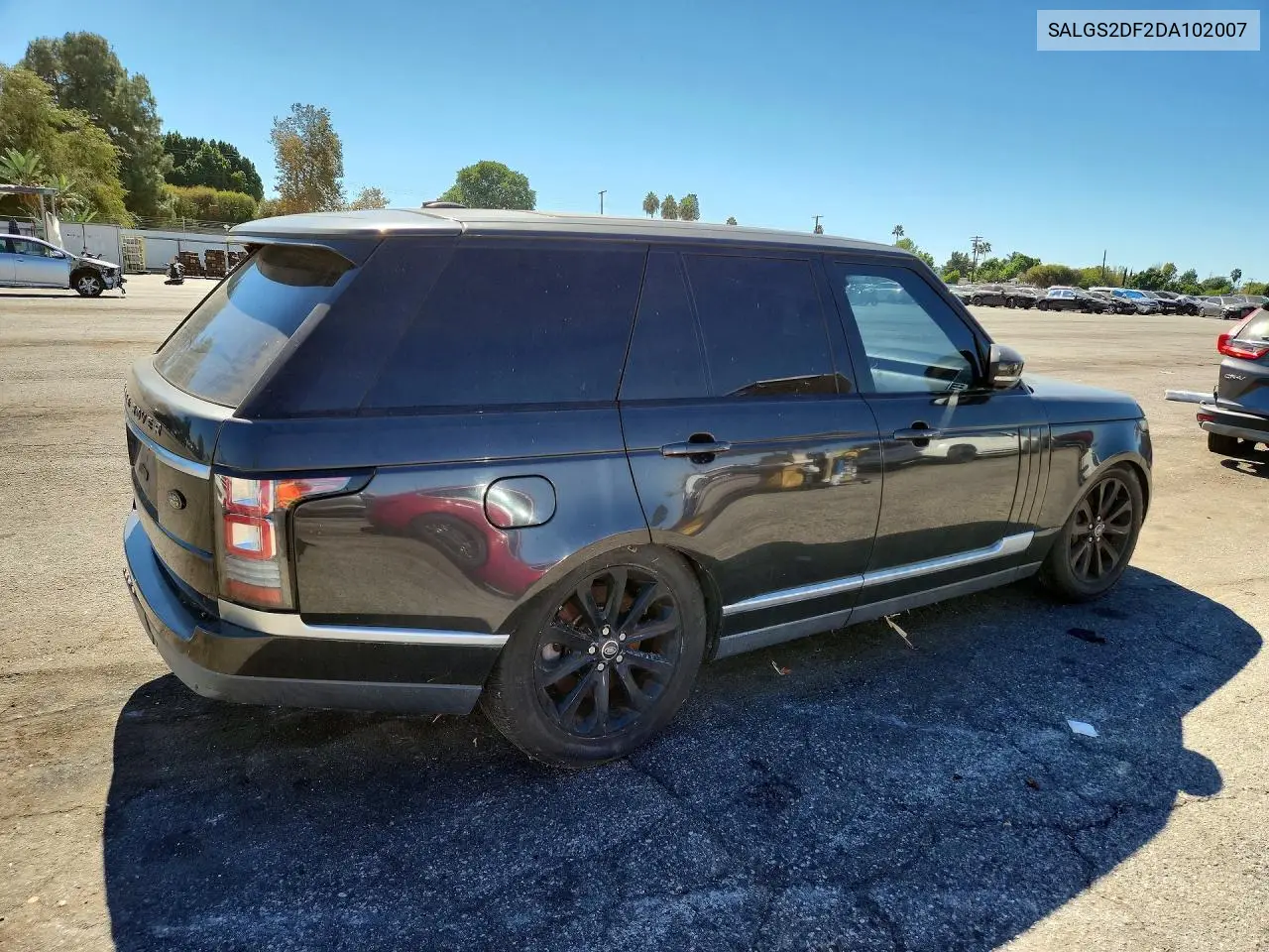2013 LAND ROVER RANGE ROVER VIN SALGS2DF2DA102007 — фото 3