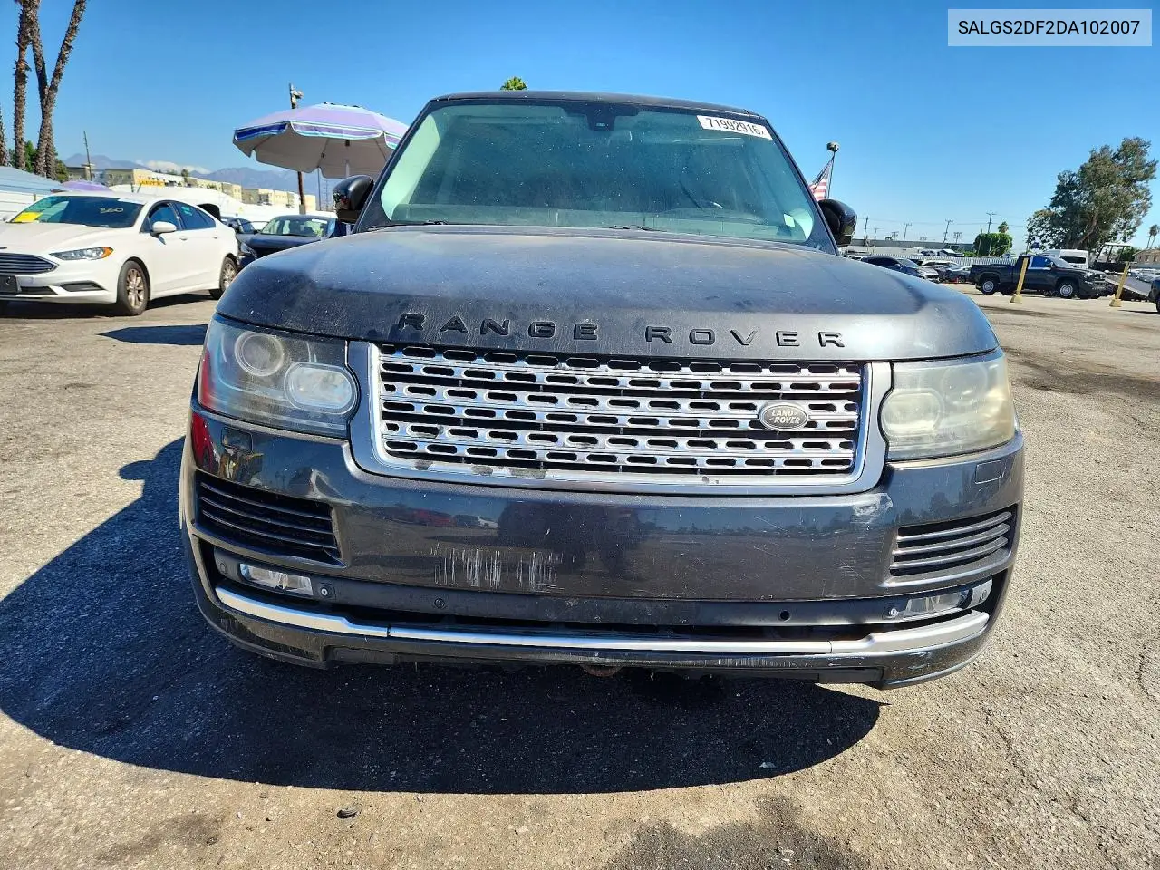 2013 LAND ROVER RANGE ROVER VIN SALGS2DF2DA102007 — фото 5