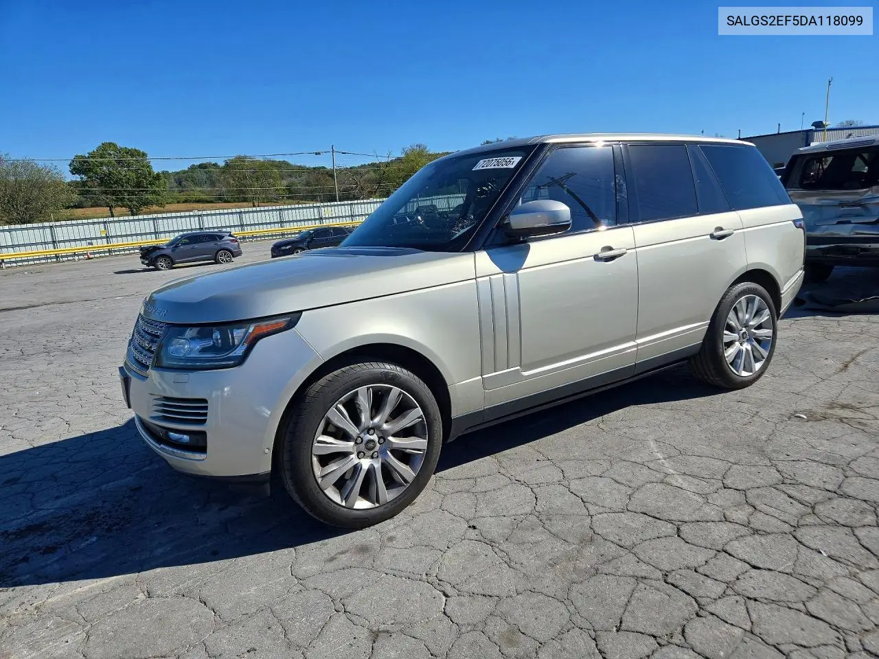 LAND ROVER RANGE ROVER 2013, VIN SALGS2EF5DA118099