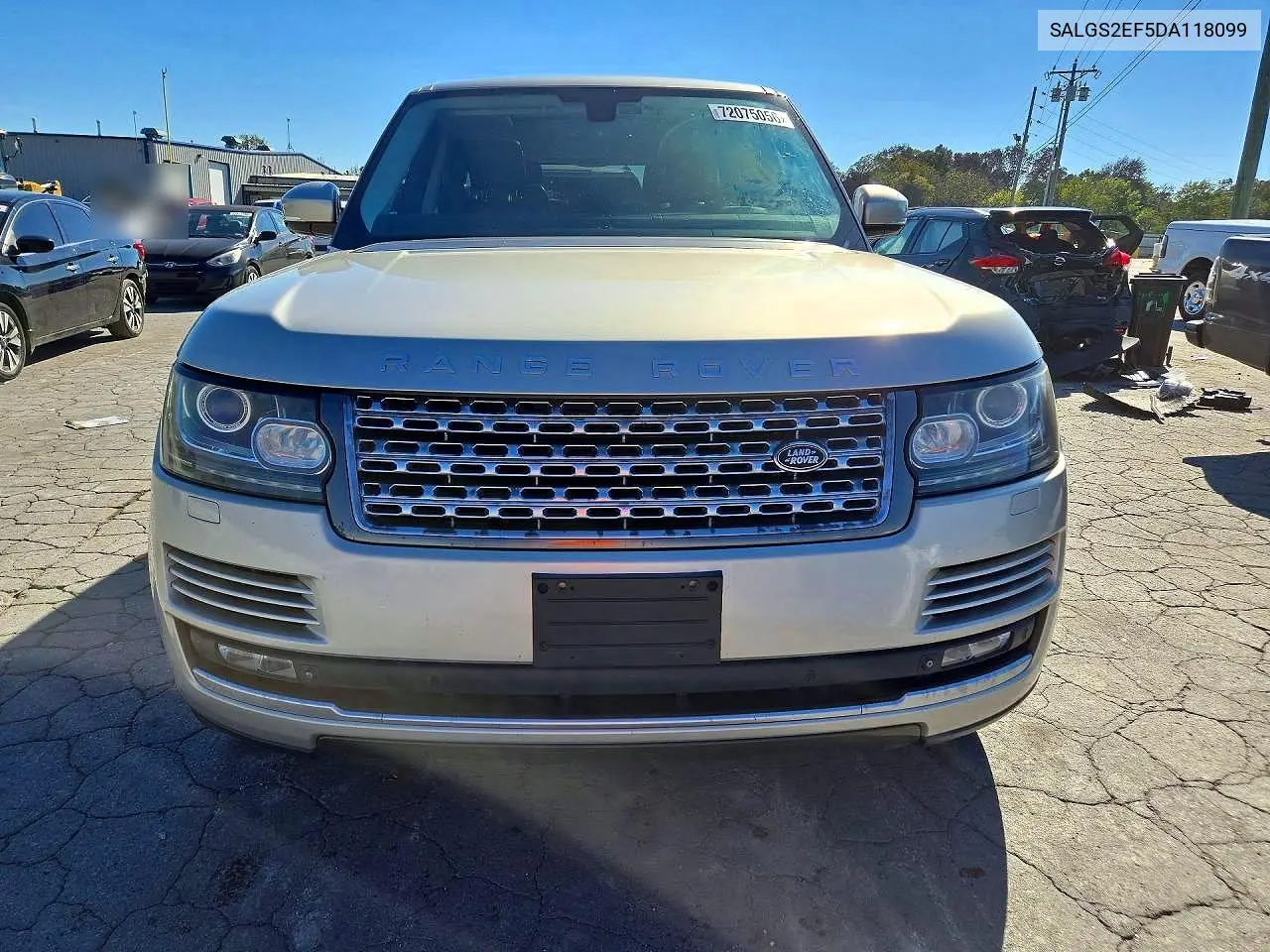 2013 LAND ROVER RANGE ROVER VIN SALGS2EF5DA118099 — фото 5