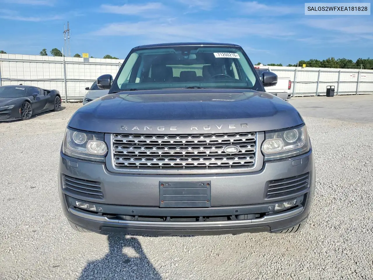 2014 LAND ROVER RANGE ROVER VIN SALGS2WFXEA181828 — фото 5