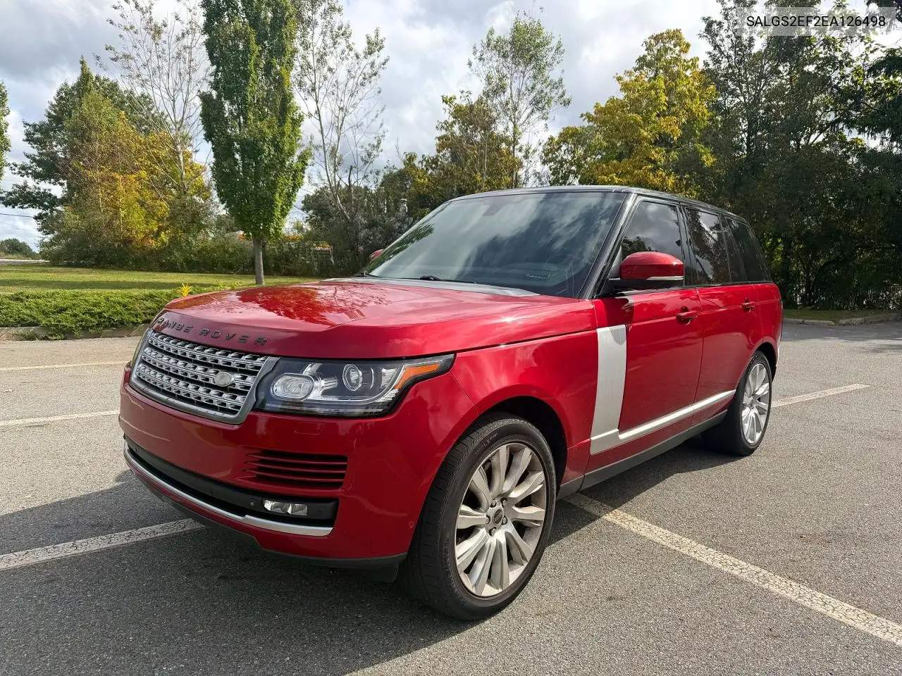 LAND ROVER RANGE ROVER 2014, VIN SALGS2EF2EA126498