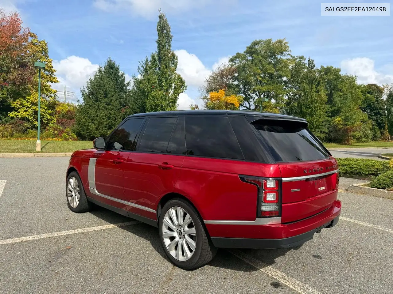 2014 LAND ROVER RANGE ROVER VIN SALGS2EF2EA126498 — фото 2