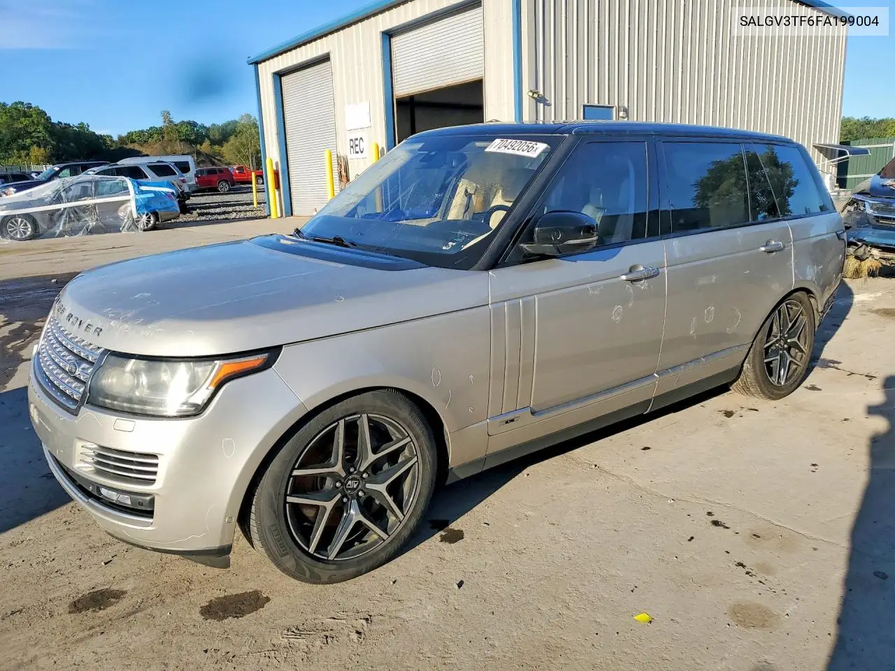 LAND ROVER RANGE ROVER 2015, VIN SALGV3TF6FA199004