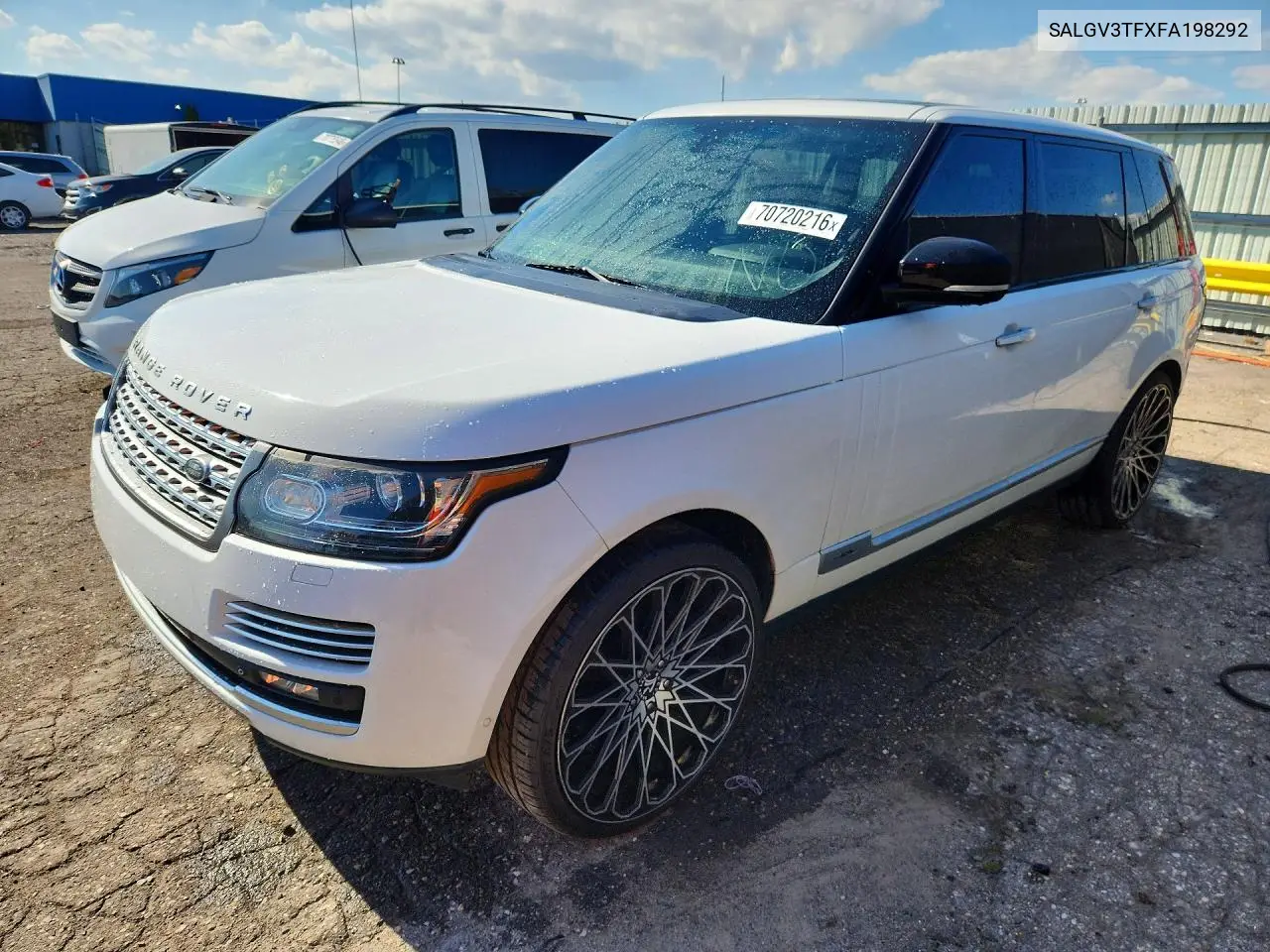 LAND ROVER RANGE ROVER 2015, VIN SALGV3TFXFA198292
