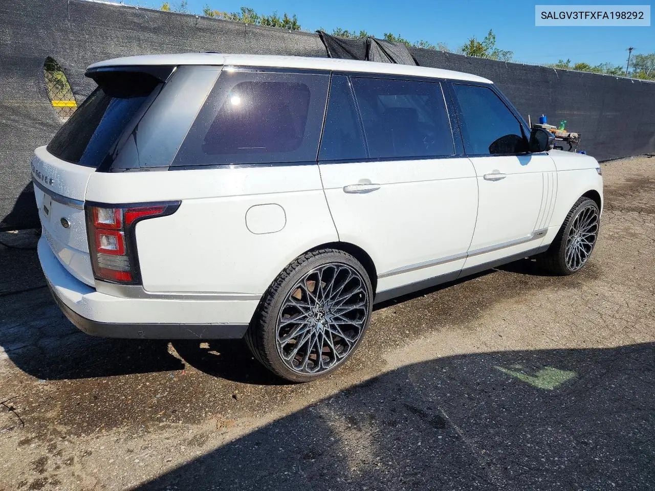 2015 LAND ROVER RANGE ROVER VIN SALGV3TFXFA198292 — фото 3