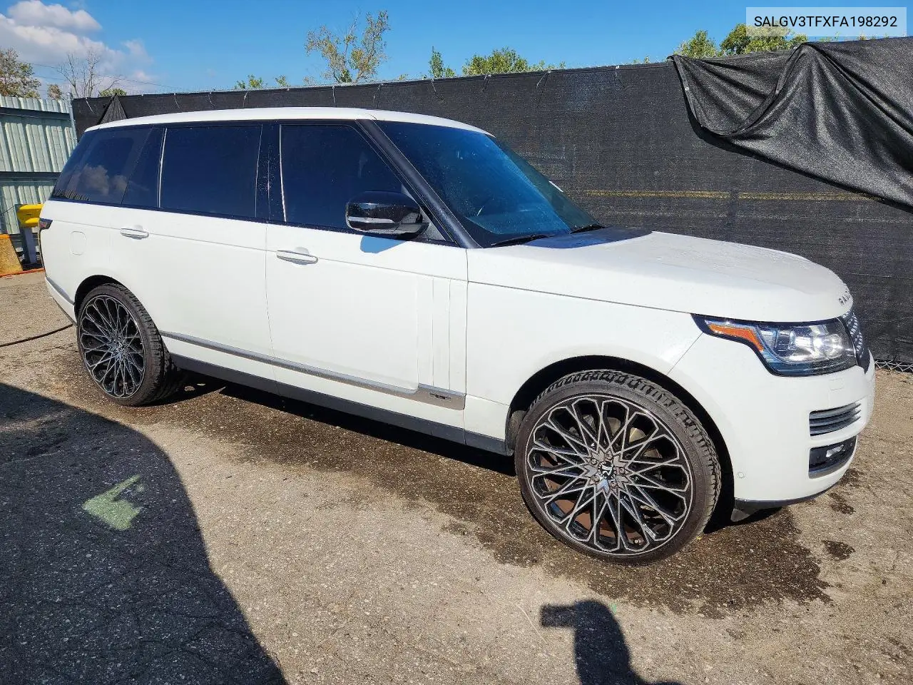 2015 LAND ROVER RANGE ROVER VIN SALGV3TFXFA198292 — фото 4