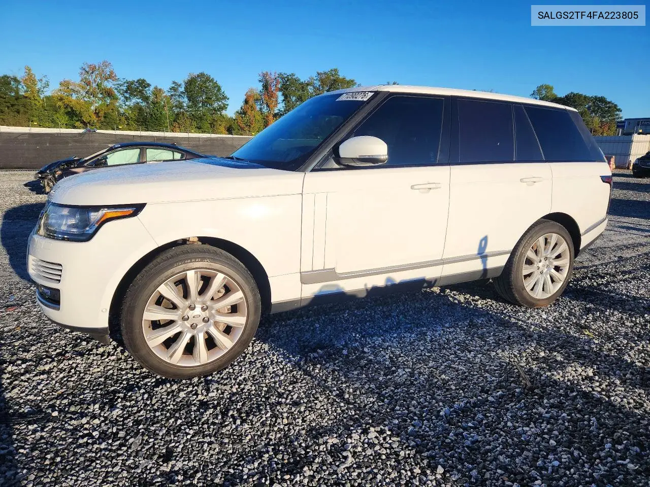 LAND ROVER RANGE ROVER 2015, VIN SALGS2TF4FA223805