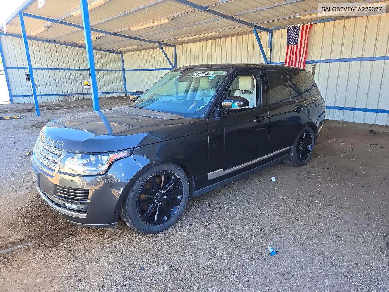 LAND ROVER RANGE ROVER 2015, VIN SALGS2VF6FA229327