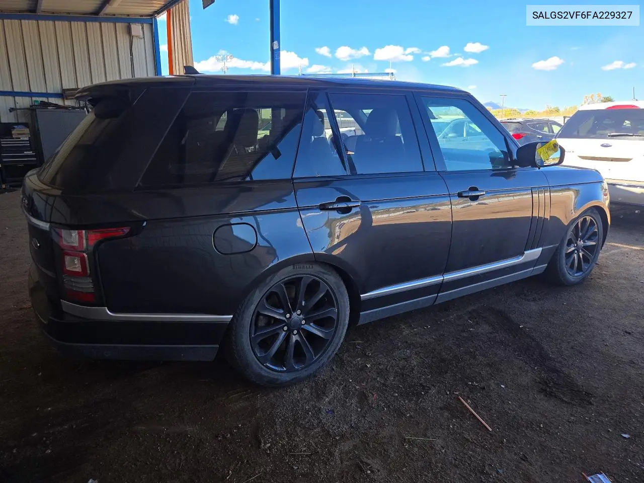 2015 LAND ROVER RANGE ROVER VIN SALGS2VF6FA229327 — фото 3
