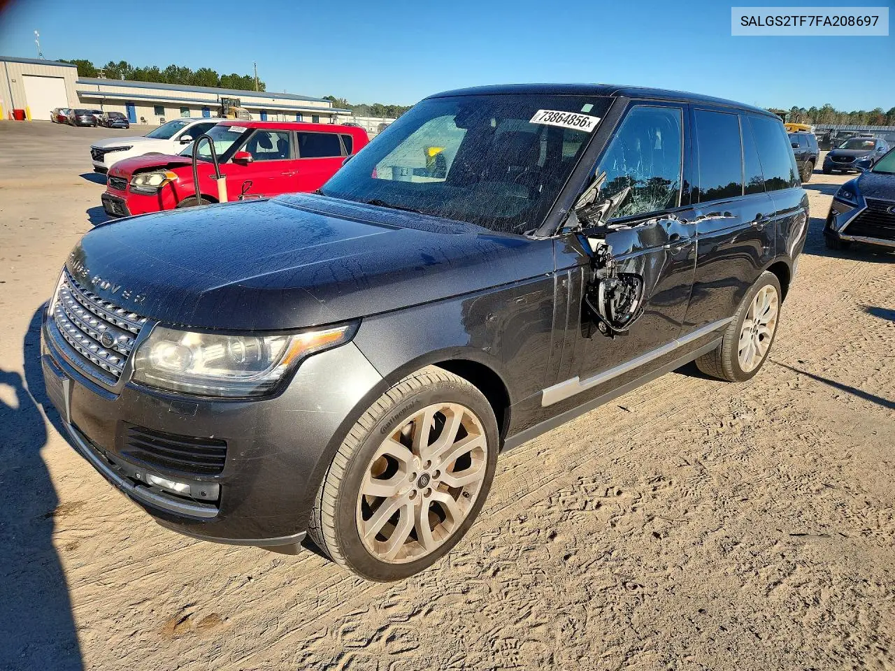 LAND ROVER RANGE ROVER 2015, VIN SALGS2TF7FA208697