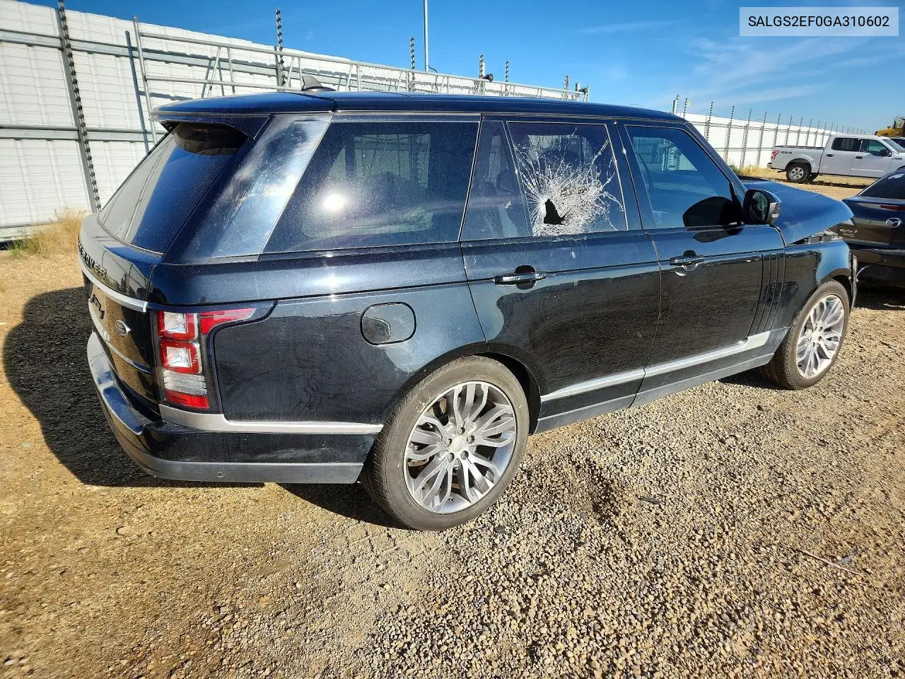 2016 LAND ROVER RANGE ROVER VIN SALGS2EF0GA310602 — фото 3