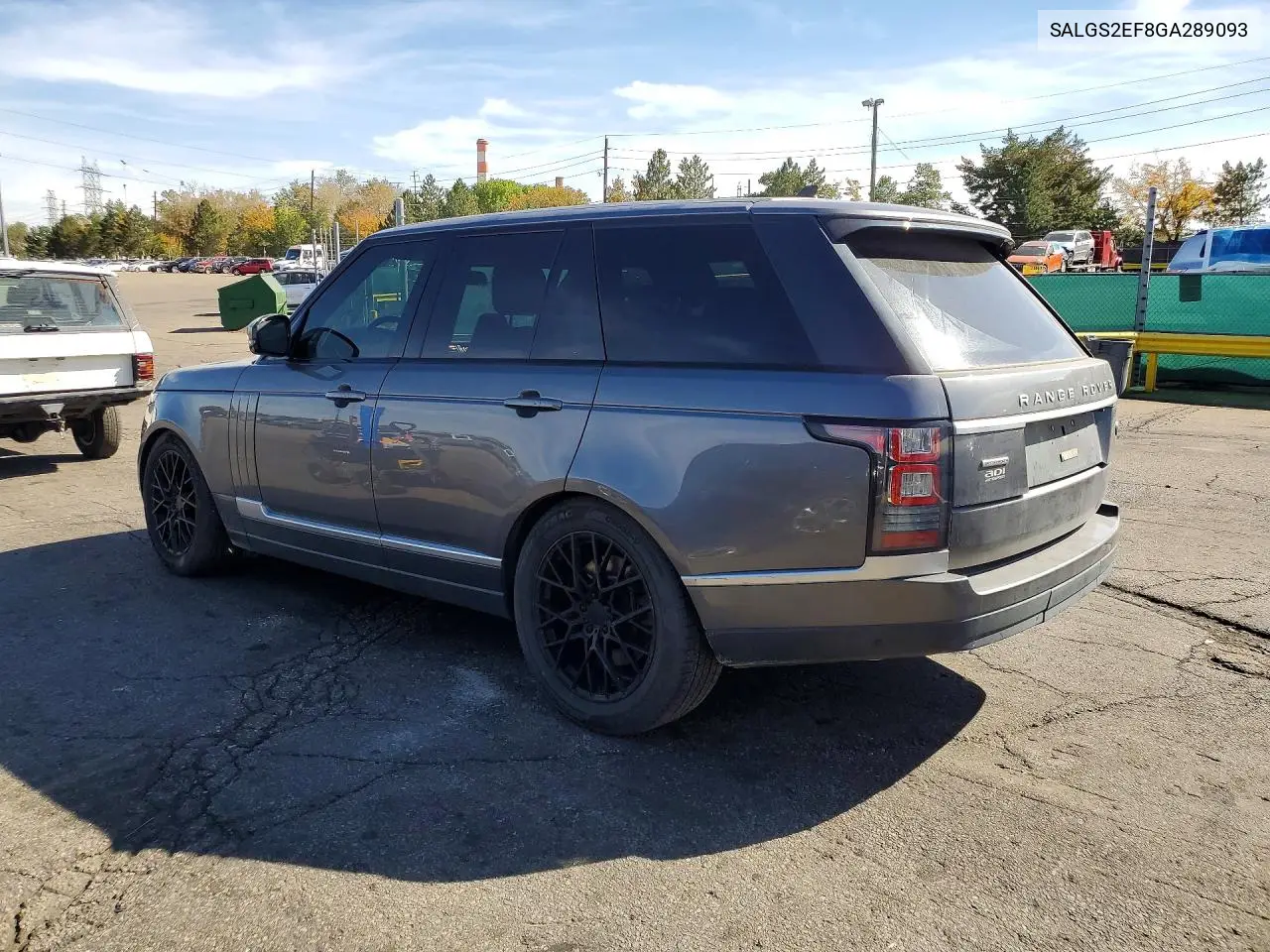 2016 LAND ROVER RANGE ROVER VIN SALGS2EF8GA289093 — фото 2