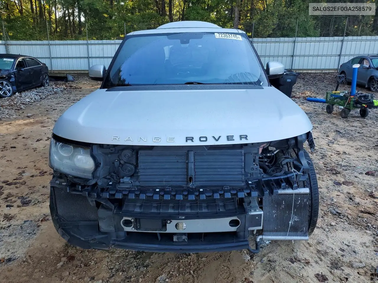 2016 LAND ROVER RANGE ROVER VIN SALGS2EF0GA258579 — фото 5
