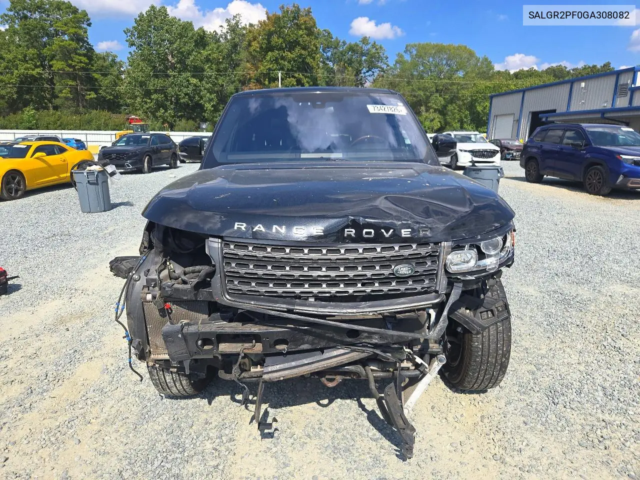2016 LAND ROVER RANGE ROVER VIN SALGR2PF0GA308082 — фото 5