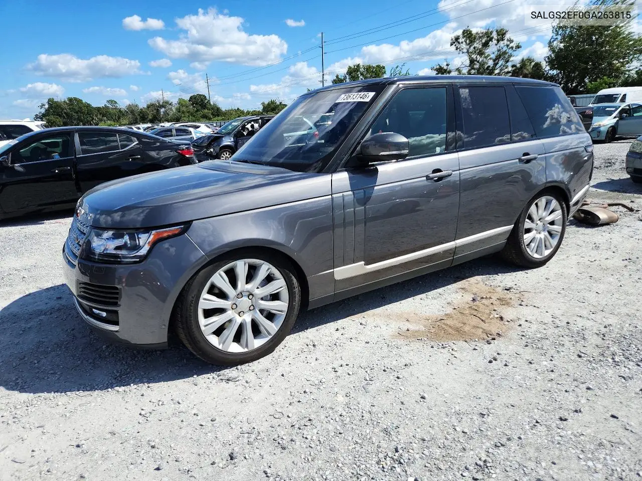 LAND ROVER RANGE ROVER 2016, VIN SALGS2EF0GA263815