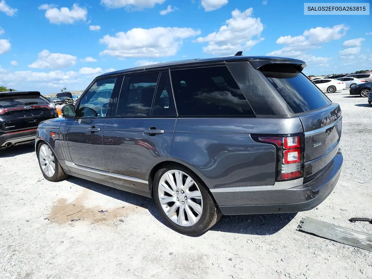 2016 LAND ROVER RANGE ROVER VIN SALGS2EF0GA263815 — фото 2