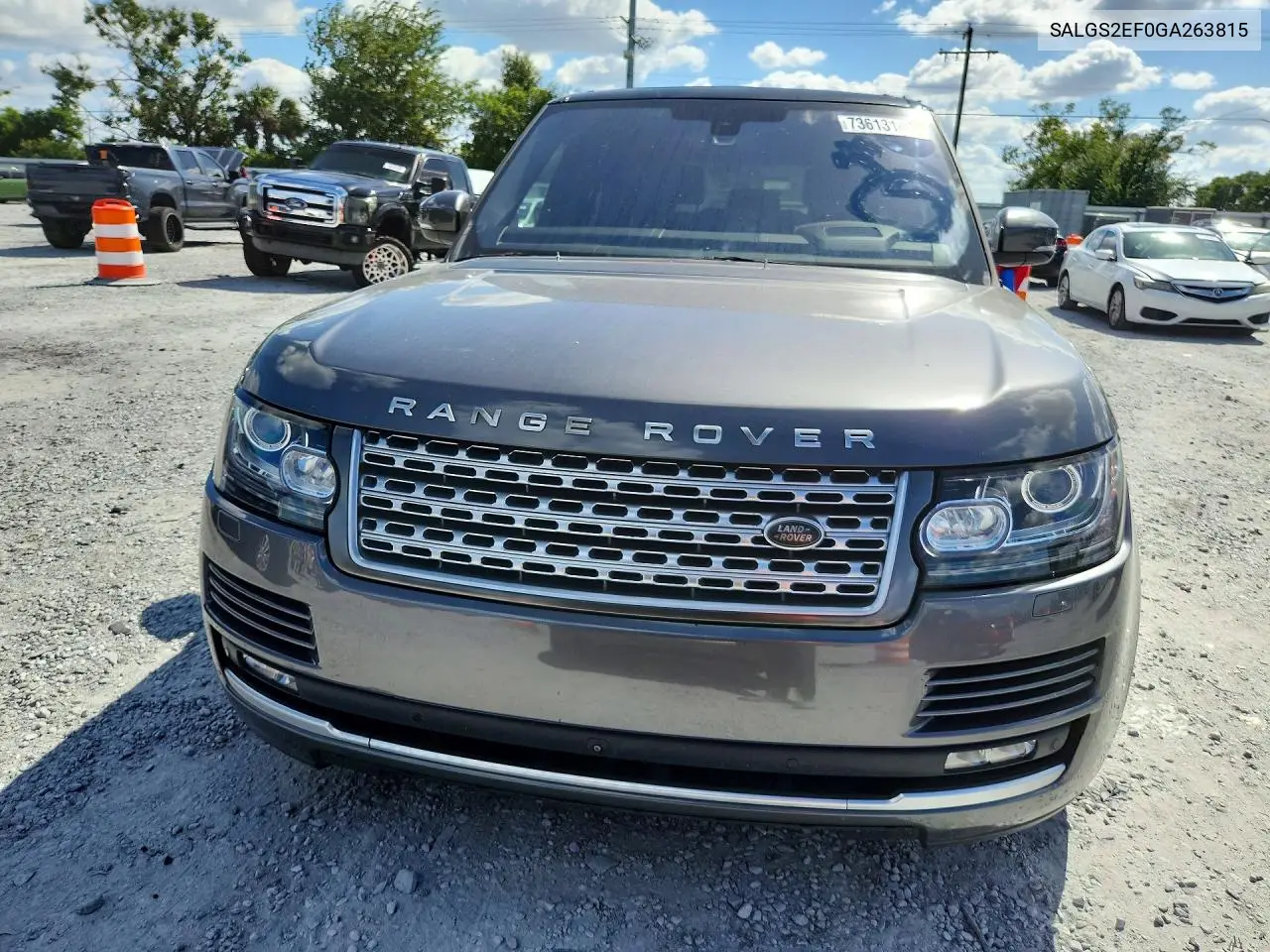 2016 LAND ROVER RANGE ROVER VIN SALGS2EF0GA263815 — фото 5