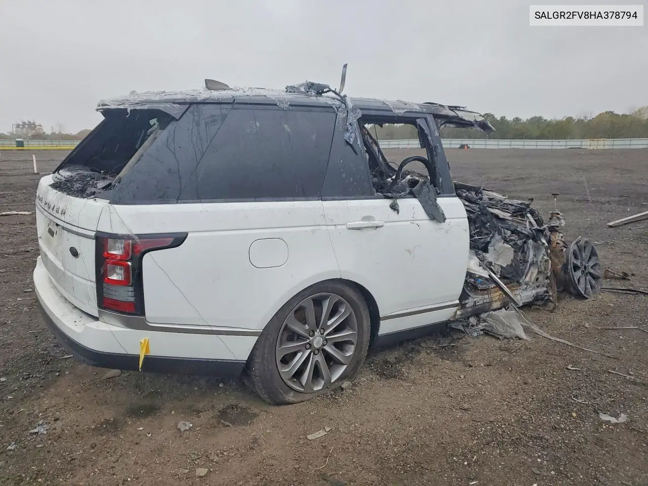 2017 LAND ROVER RANGE ROVER VIN SALGR2FV8HA378794 — фото 3