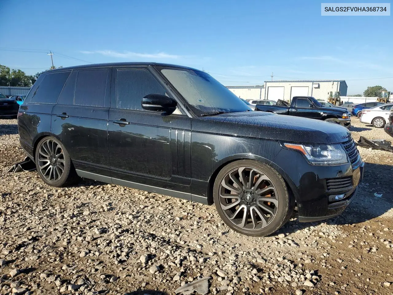 2017 LAND ROVER RANGE ROVER VIN SALGS2FV0HA368734 — фото 4