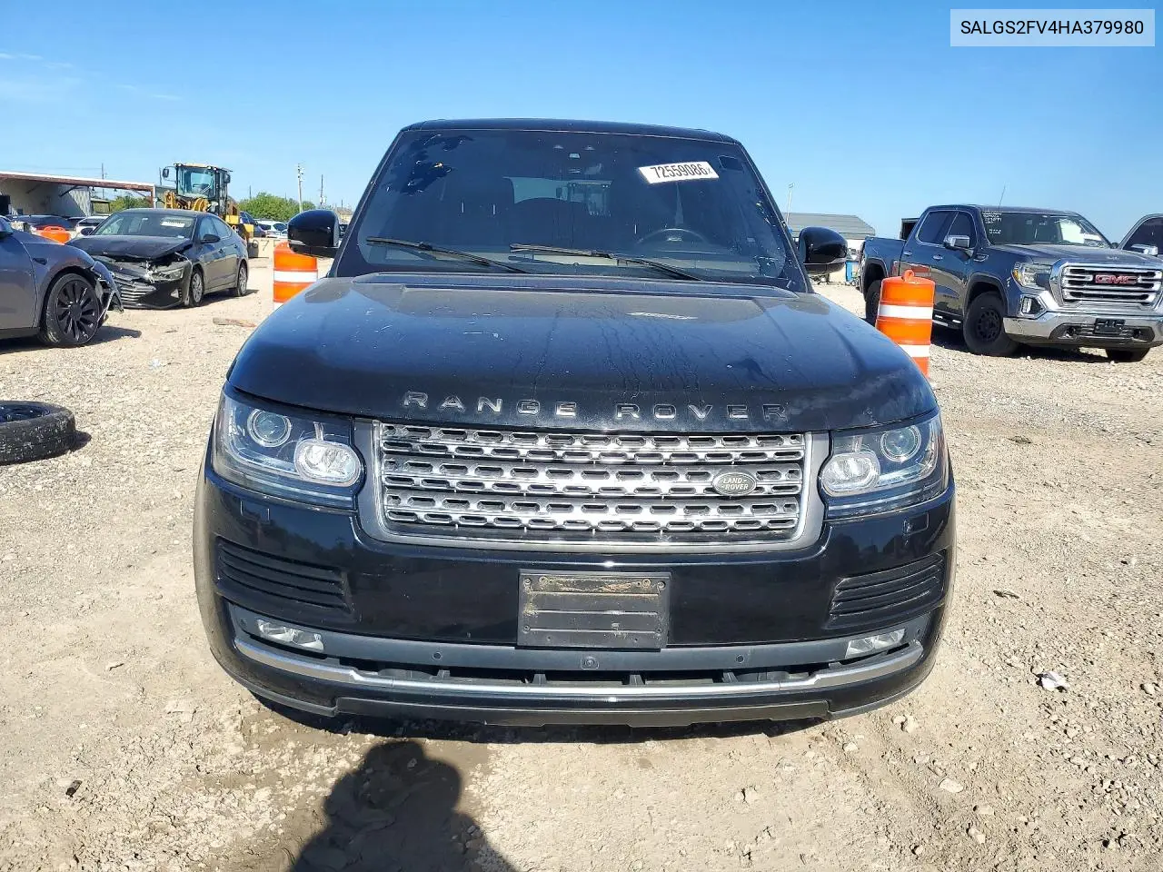 2017 LAND ROVER RANGE ROVER VIN SALGS2FV4HA379980 — фото 5