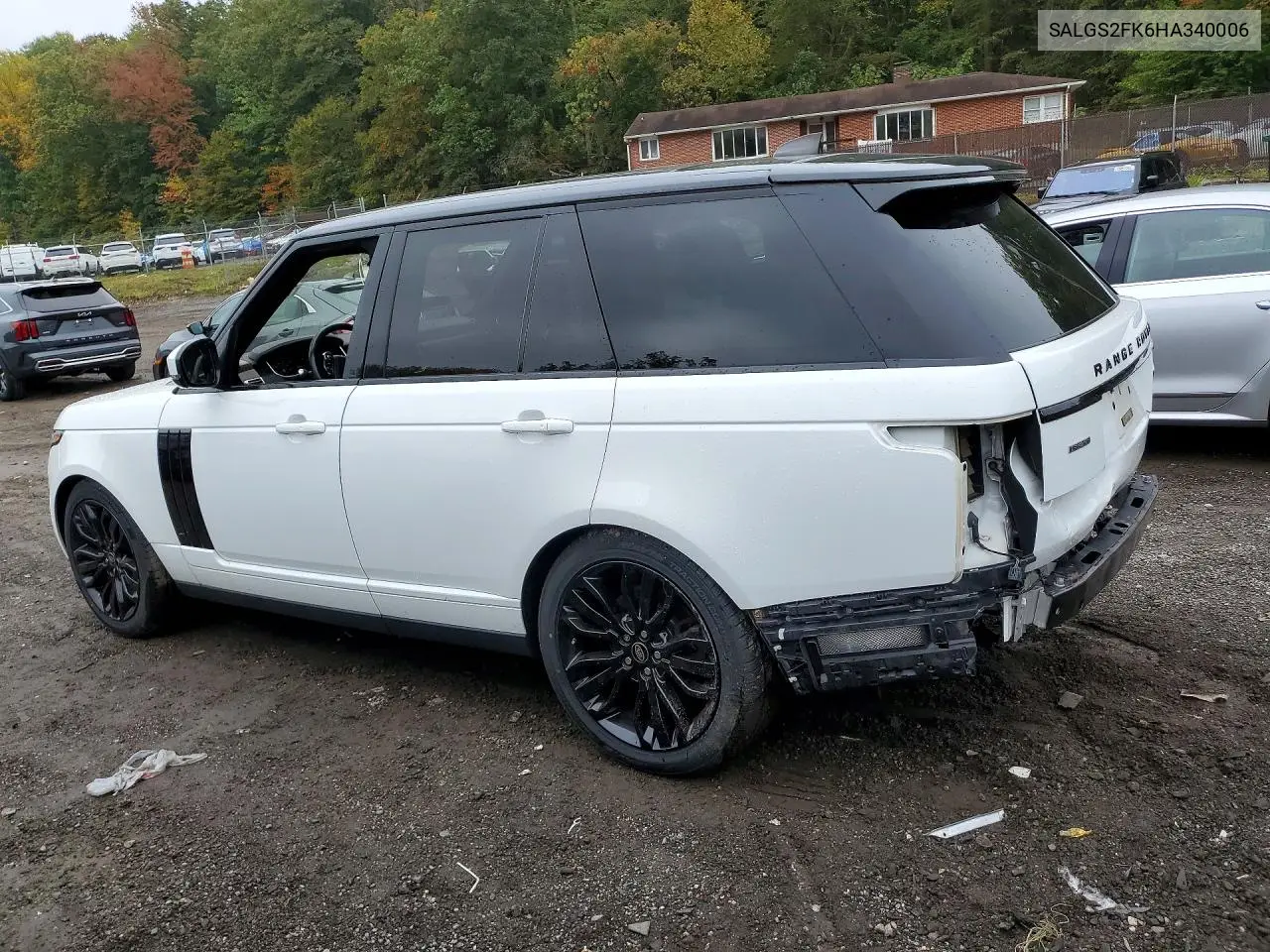 2017 LAND ROVER RANGE ROVER VIN SALGS2FK6HA340006 — фото 2