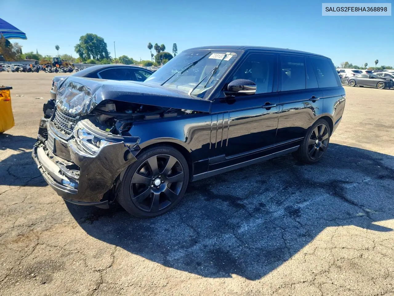 LAND ROVER RANGE ROVER 2017, VIN SALGS2FE8HA368898