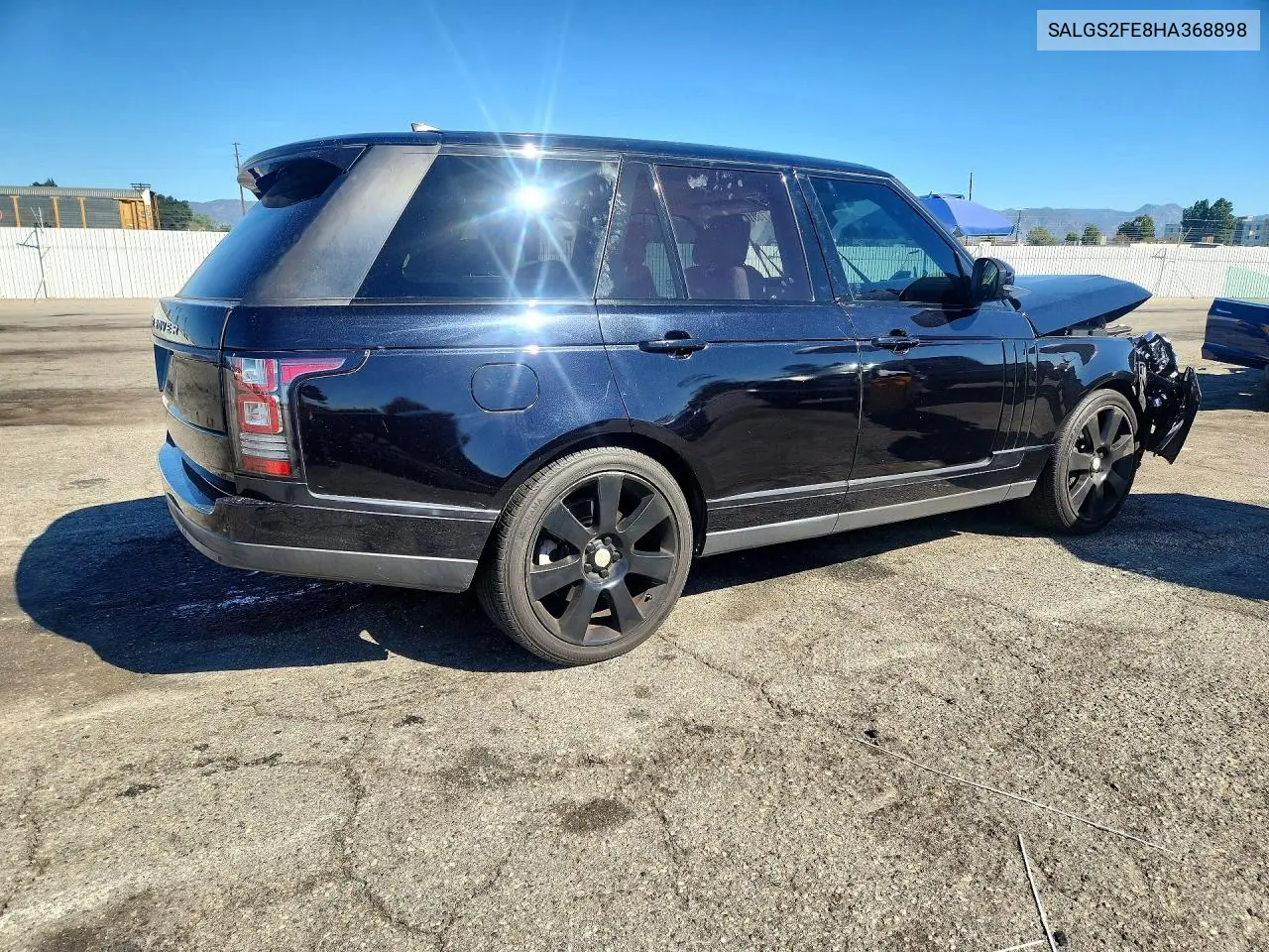 2017 LAND ROVER RANGE ROVER VIN SALGS2FE8HA368898 — фото 3