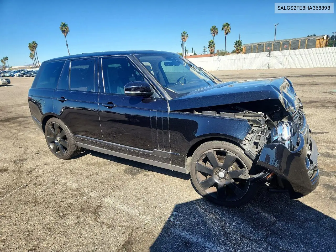 2017 LAND ROVER RANGE ROVER VIN SALGS2FE8HA368898 — фото 4