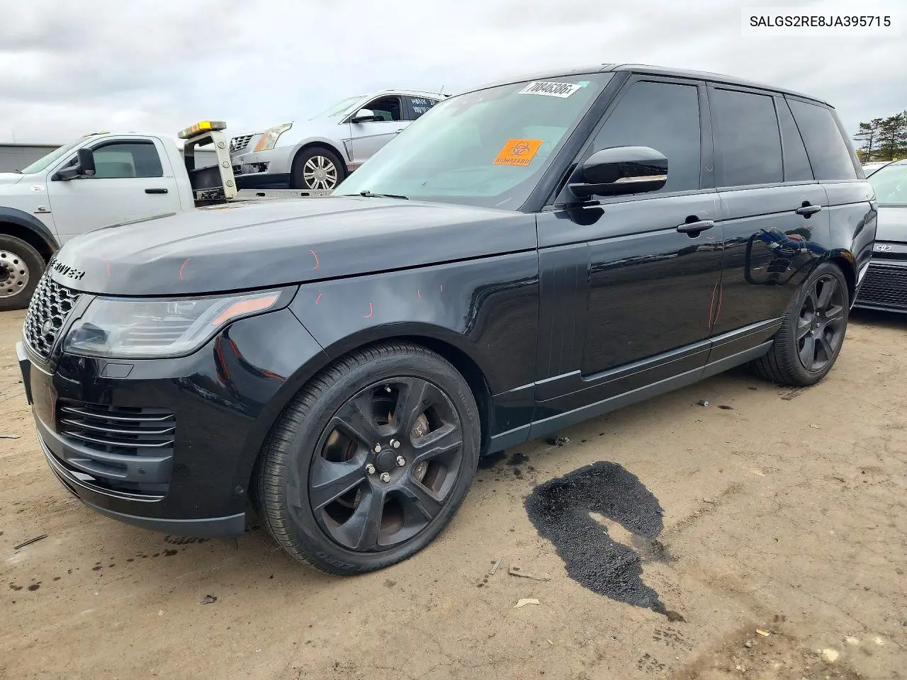 LAND ROVER RANGE ROVER 2018, VIN SALGS2RE8JA395715