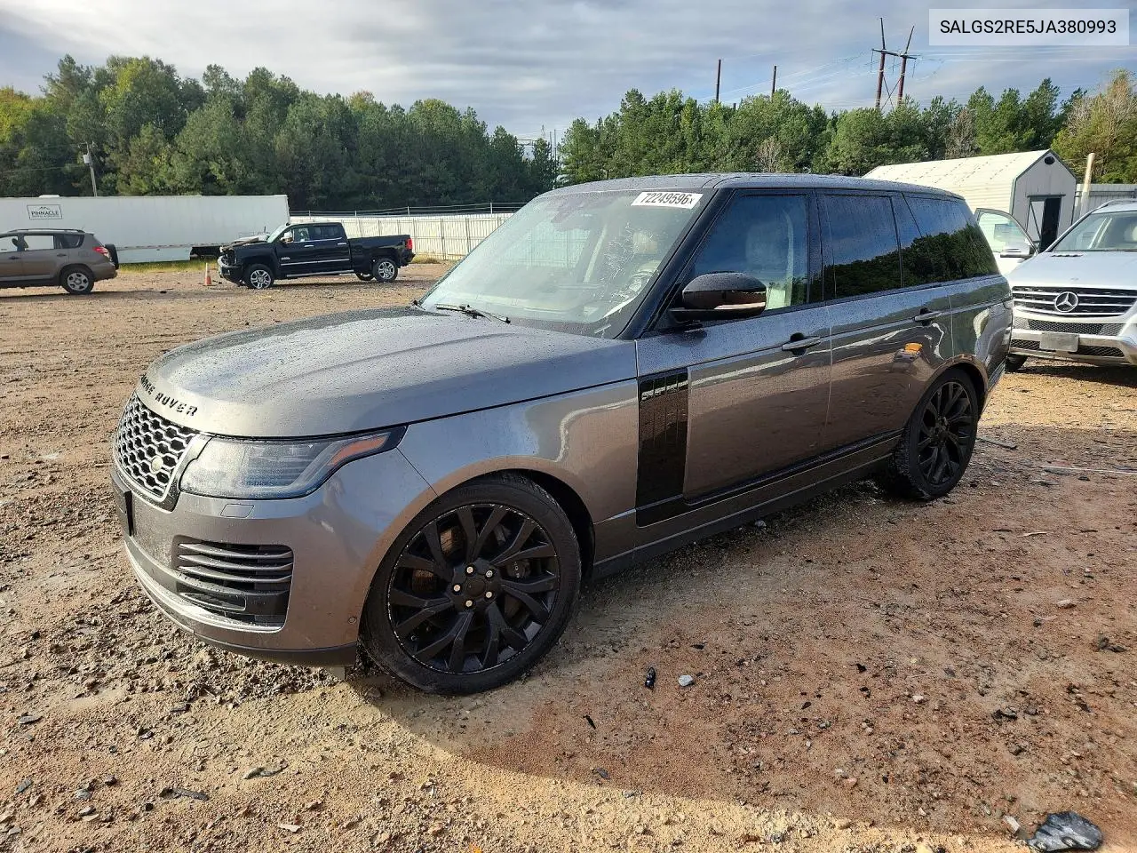 LAND ROVER RANGE ROVER 2018, VIN SALGS2RE5JA380993