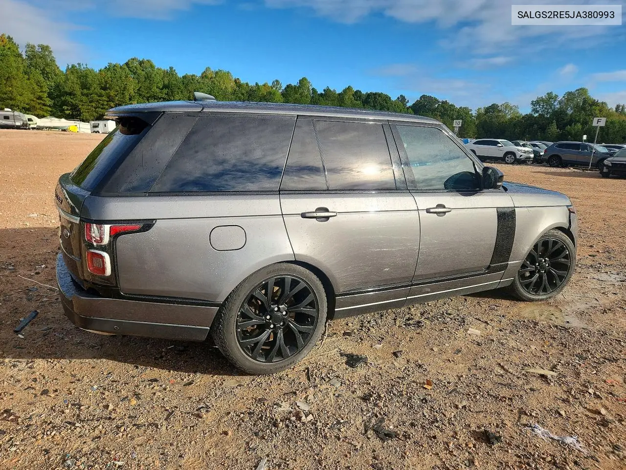 2018 LAND ROVER RANGE ROVER VIN SALGS2RE5JA380993 — фото 3