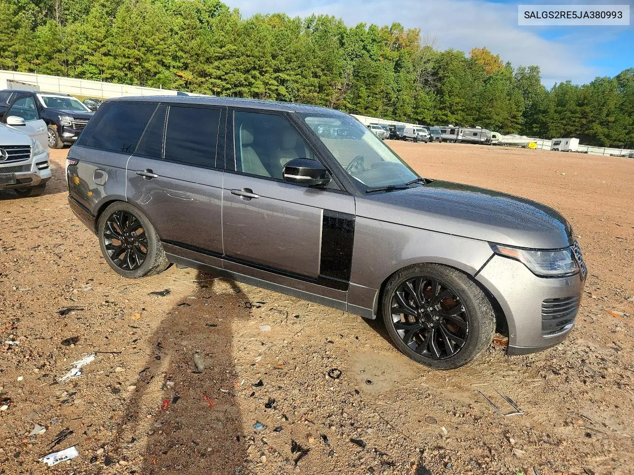 2018 LAND ROVER RANGE ROVER VIN SALGS2RE5JA380993 — фото 4