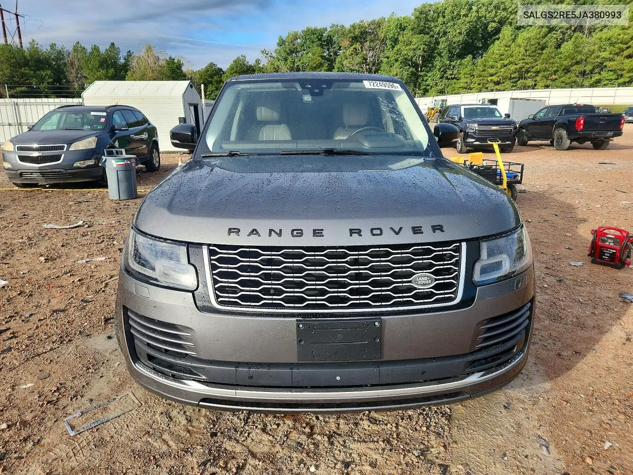 2018 LAND ROVER RANGE ROVER VIN SALGS2RE5JA380993 — фото 5