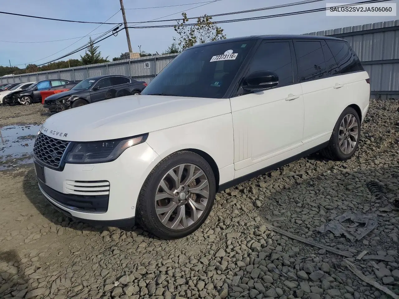 LAND ROVER RANGE ROVER 2018, VIN SALGS2SV2JA506060