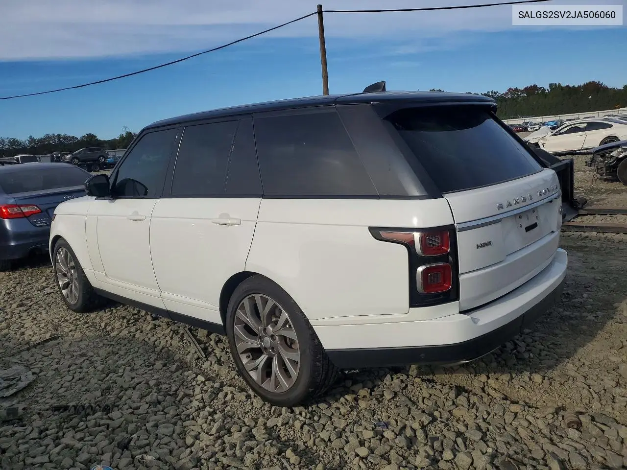 2018 LAND ROVER RANGE ROVER VIN SALGS2SV2JA506060 — фото 2
