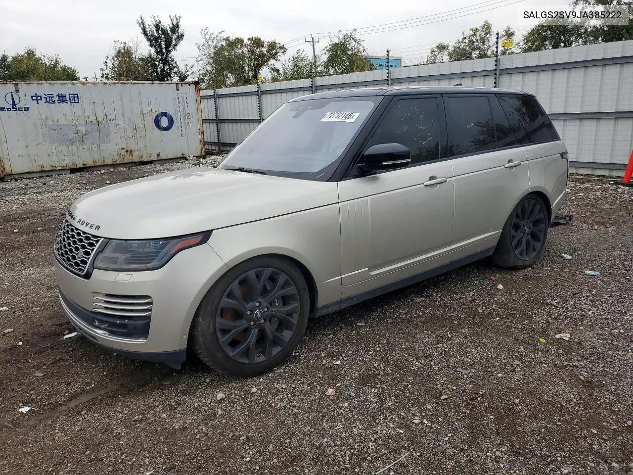 LAND ROVER RANGE ROVER 2018, VIN SALGS2SV9JA385222