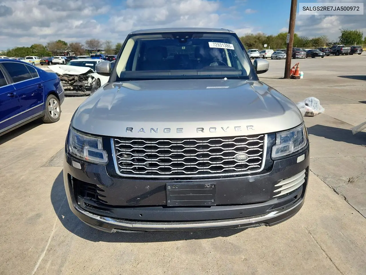 2018 LAND ROVER RANGE ROVER VIN SALGS2RE7JA500972 — фото 5