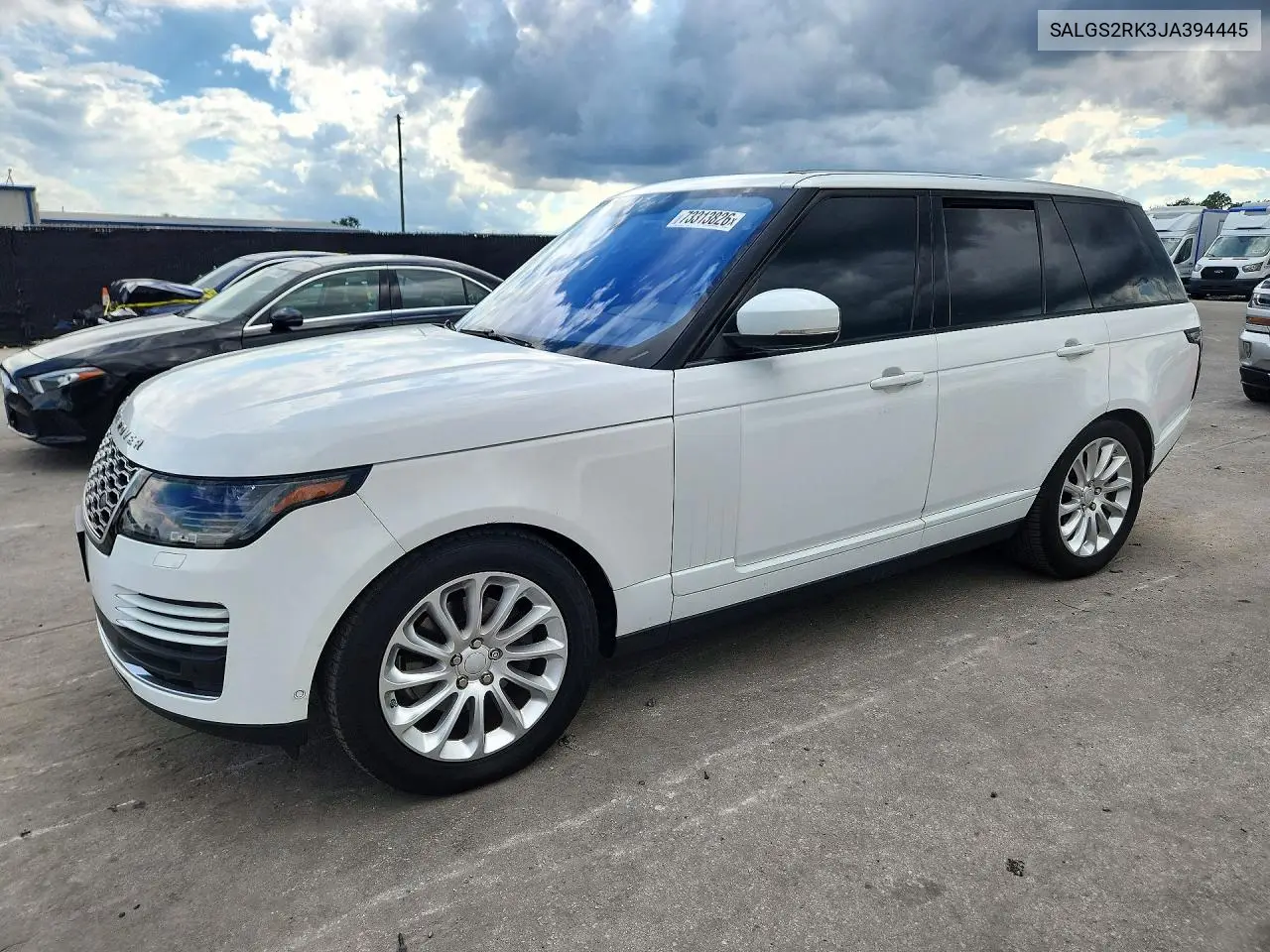 LAND ROVER RANGE ROVER 2018, VIN SALGS2RK3JA394445